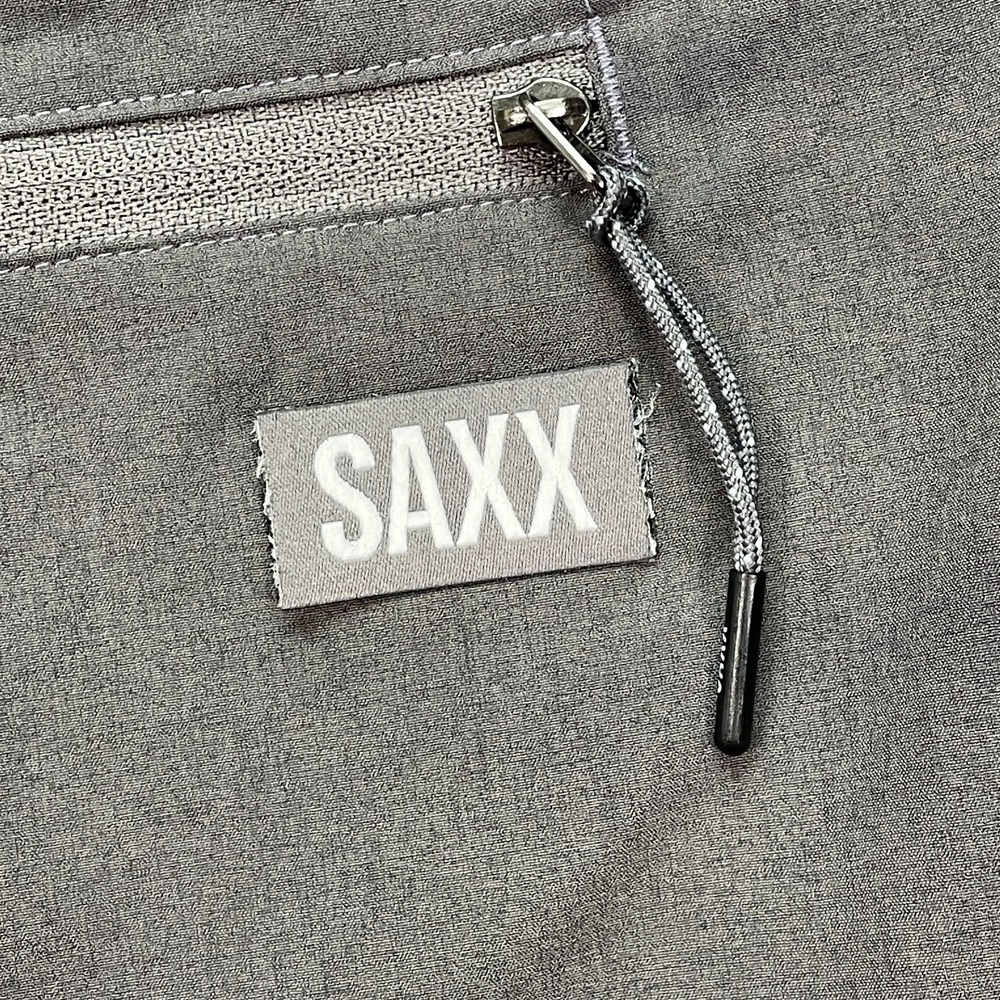 Saxx Go To Town 2 n 1 Shorts Mens Size 40 Gray Ballpark Pouch 8" - Picture 11 of 12